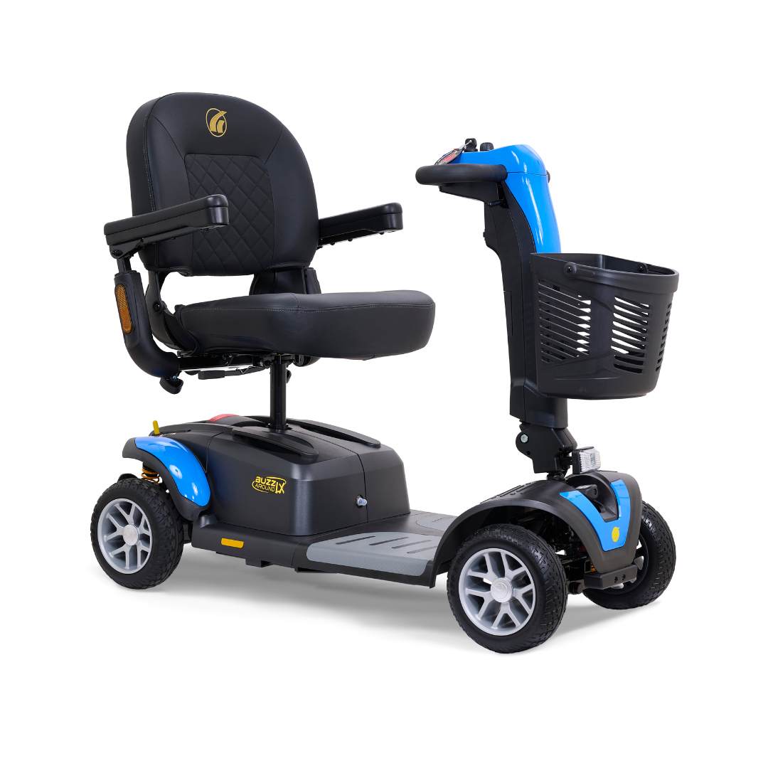 Golden Tech GP149A Buzzaround LX Extreme Luxury Full Size Travel Mobility Scooter - 4 Wheel - Senior.com Scooters